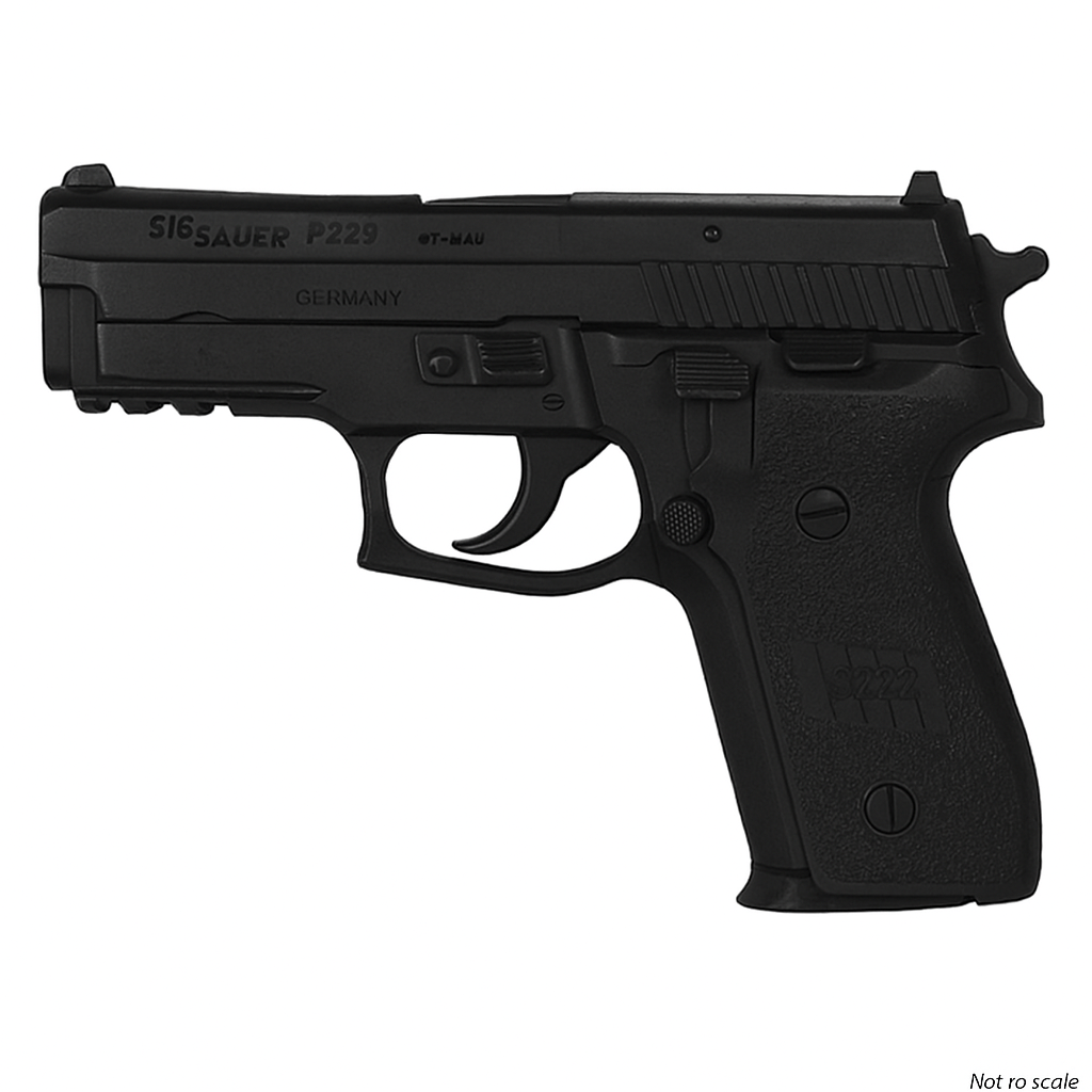 Pistolas de entrenamiento azules de Rings Sig Sauer P229R